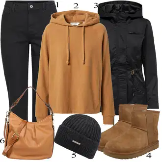outfit mit Rjava Škorenj UGG "1"