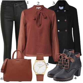 outfit mit Črna Škorenj Rieker "1"