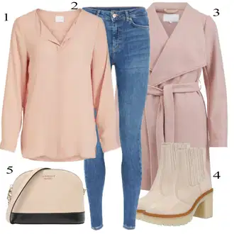 Outfit sa Siva/Bež Obuća FELMINI "Outfit za zimu"