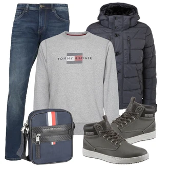 Winter Outfits mit Schwarz Jeans Tom Tailor "Winterlicher Look"