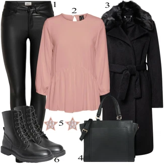 Zimske Outfiti mit Bež Bluza & Tunika VERO MODA "1"