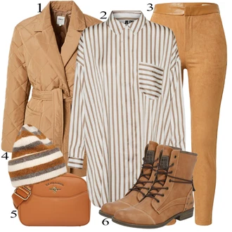 Outfity na zimu s Šedá Halenka & Tunika VERO MODA "Ulice Styl Outfit"