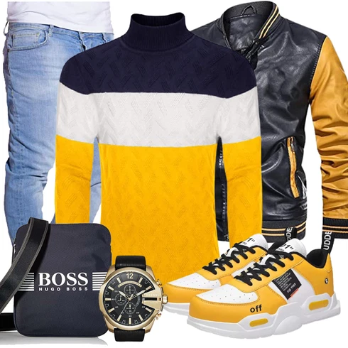 Winter Parka/Regenjacke kombinieren mit Schuh Sneaker XIDISO