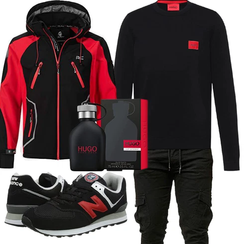 Winter Parka/Regenjacke Rock Creek kombinieren mit Schuh Sneaker New Balance