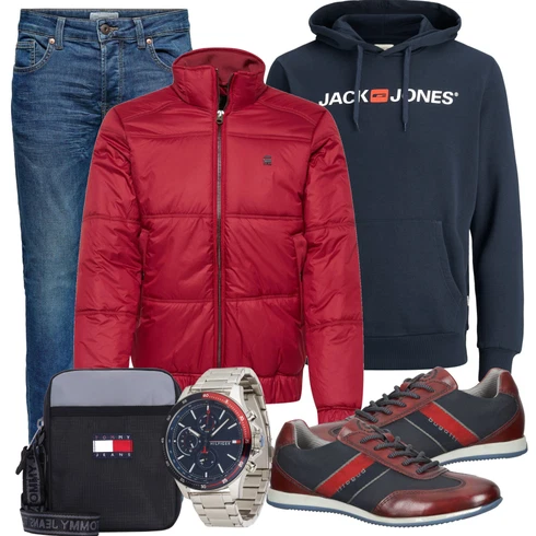 Rot Sommerjacke G-Star Raw kombinieren