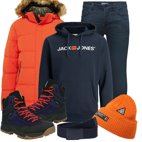 Orange SportJacke Icepeak kombinieren