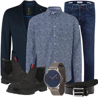 Outfit mit Schwarz Anzug S.Oliver "Alltags Outfit"