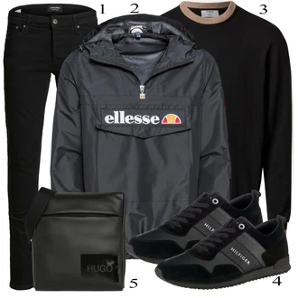outfit mit Črna Ellesse "Priložnostna oblačila"