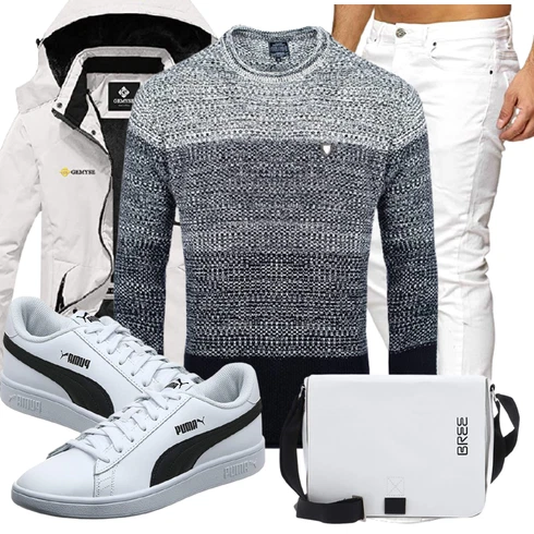 Unkategorisiert/Winter Parka/Regenjacke GEMYSE kombinieren mit Schuh Sneaker Puma