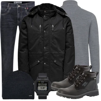 Outfit mit Weiß Stiefel Camel Active "Alltags Outfit"