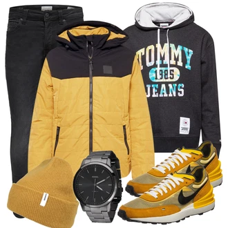 Outfit mit Grau Sneaker/Leder Sneaker Nike Sportswear "Alltags Outfit"