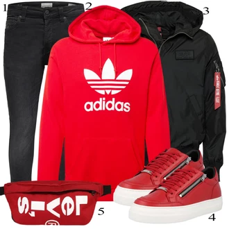 outfit mit Črna Alpha Industries "Priložnostna oblačila"