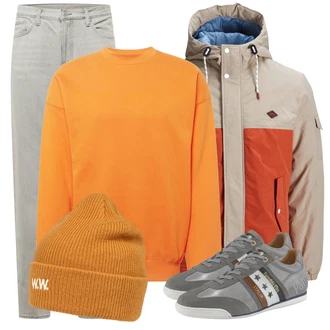 Outfit mit Grau Jeans weekday "Alltagsoutfit"