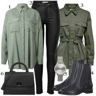 outfit mit Črna Škorenj Tamaris "Oblačila za pomlad"