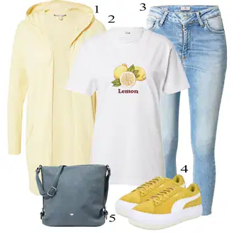 Outfit sa Žuta Tenisica Puma "Cool proljetni look"