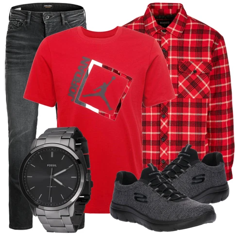 Rot Sommerjacke Urban Classics kombinieren