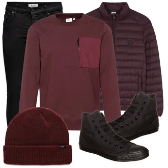 Outfit mit Schwarz Sneaker Converse "Alltagsoutfit"