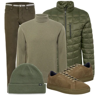 Outfit mit Grau Strickjacke Casual Friday "Alltagsoutfit"