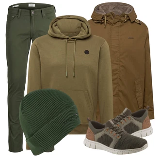 Winter Outfits mit Weiß Jeans Jack & Jones "Alltagsoutfit"