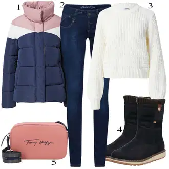 outfit mit Črna/Modra Kavbojke Gang "1"