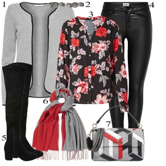 Outfity pro práci Plnější Postavou s Šedá/Světle šedá Pletenina veľkej veľkosti/Mikina/Kabát Only "Business Casual"