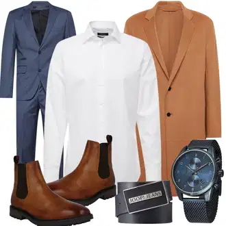 Outfit mit Blau Anzug Lindbergh "Büro Outfit"