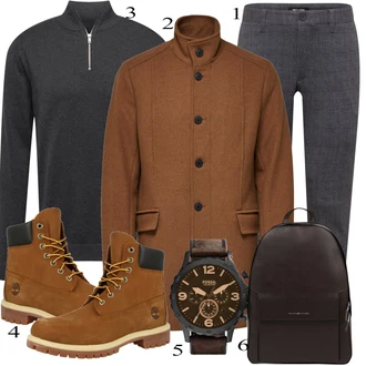outfit mit Rjava Škorenj Timberland "Vsakdanja oblačila"