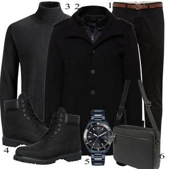 outfit mit Črna Škorenj Timberland "Priložnostna oblačila"