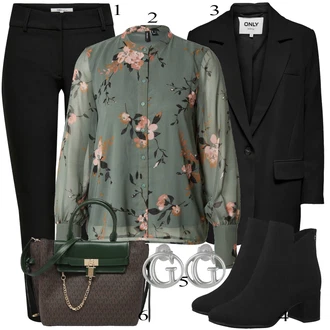 outfit mit Črna Škorenj Tamaris "Oblačila za pomlad"