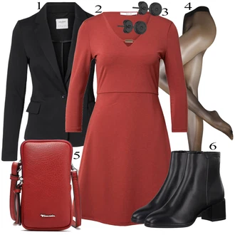 outfit mit Rdeča Obleka About You "Oblačila za pomlad"