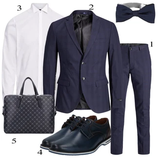 outfit mit Črna Obleka Jack & Jones "Priložnostna oblačila"