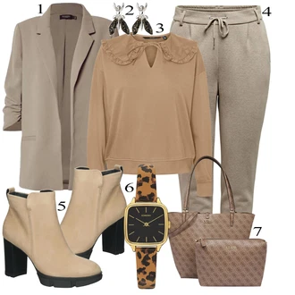 Outfit s Hnědá Zimní bota/Nízká bota na podpatku/Kozačka Kotníková Bota Paul Green "Elegantní vzhled"