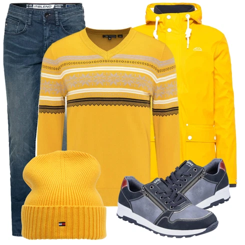 Orange Strickjacke kombinieren