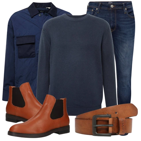 Schwarz Hose Jack & Jones kombinieren mit Weiß Schuh Stiefel SELECTED HOMME