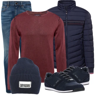 Outfit mit Schwarz Hut Drykorn "Cooles Alltagsoutfit"