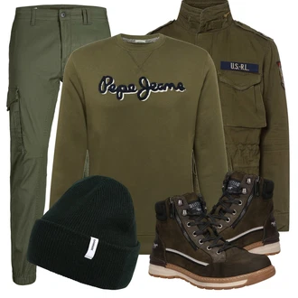 Outfit mit Schwarz Sommerjacke Polo Ralph Lauren "Cooles Alltagsoutfit"