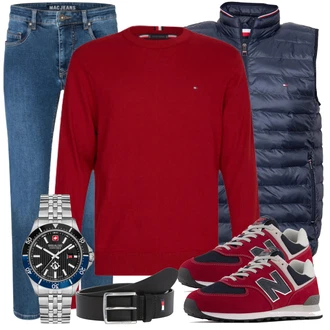 Outfit mit Lila Sneaker/Leder Sneaker New Balance "Cooles Outfit"