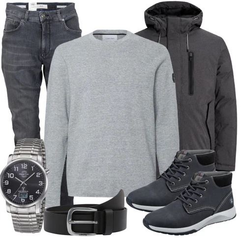 Hoodie kombinieren mit Gürtel levi's