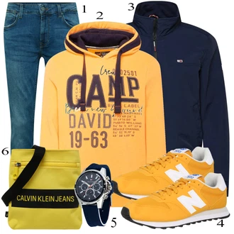 outfit mit Oranžna Superga New Balance "Priložnostna oblačila"