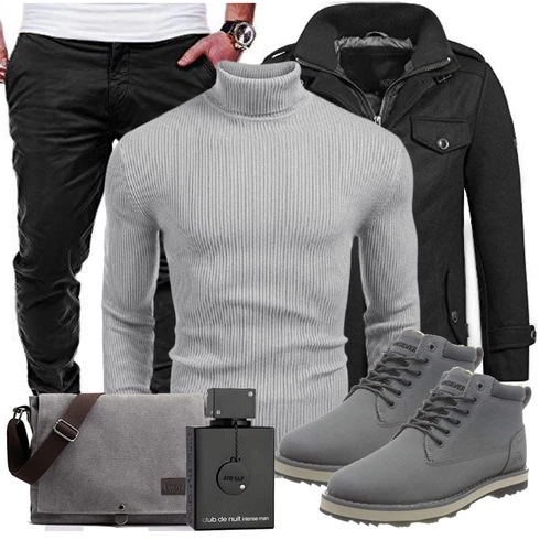 Blau Wintermantel/Winter Parka Indicode Jeans kombinieren