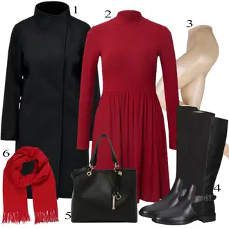 outfit mit Črna Škorenj Tamaris "1"