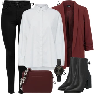 Outfit s Černá/Tmavě modrá Legíny s Podšívkou/Teplé Legíny/Kožená bunda/Neprůhledný Legíny/Sportovní Legína/Formovaná Legína/Bavlněné Legíny/Legíny s Rozparkem/Pletený Legín Only "Elegantní vzhled"