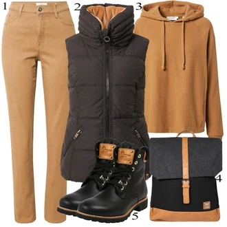 Outfit s Černá Kozačka Šněrovací Kotníková Bota/Vintage Kozačka/Klasická Kozačka/Vintage Kotníková Bota/Bojová Bota/Motorkářská bota/Motorkářská Bota Panama Jack "Praktický vzhled"