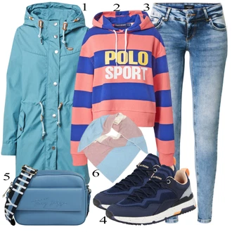 Outfit s Nepromokavé Bund Ragwear "Ulice Styl Outfit"