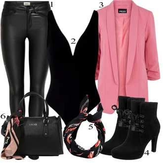 outfit mit Črna Škorenj Tamaris "1"