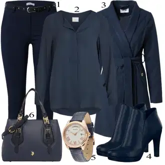 Dlouhé Outfit s Tmavě modrá Kožená bunda pro muže/Hedvábná Halenka/Businessová Halenka/Jednobarevná Halenka/Halenka s Dlouhým Rukávem/Halenkové Body/Žehlení odolná blůza/Slip-on Halenka/Blůza s knoflíčkem/Halenka se Stojatým Límcem Vila "Elegantní vzhled"