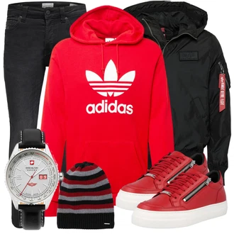 Outfit mit Schwarz Hut "Freizeit"