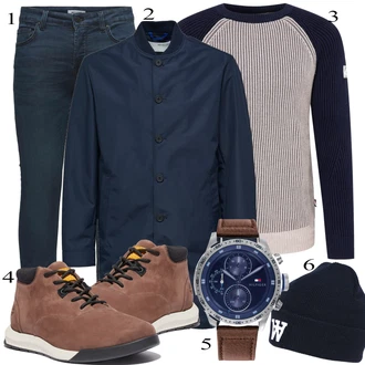 outfit mit Rjava Superga Timberland "Praktičen videz"