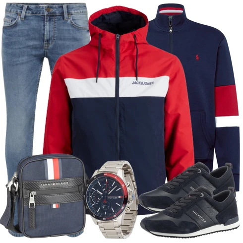 Weiß/Blau Hose Only & Sons kombinieren