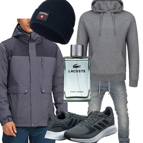 Winter Parka/Regenjacke CAMEL CROWN kombinieren mit Hoodie Riverso